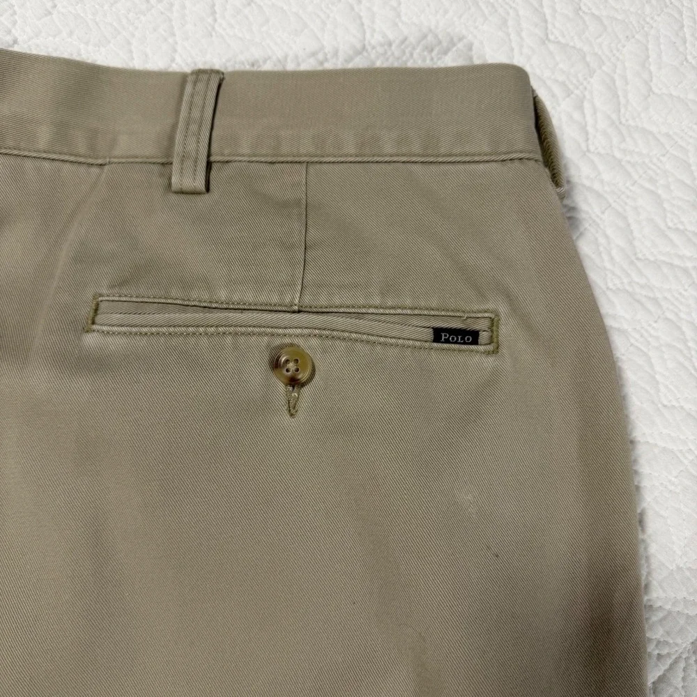 NWOT Polo Ralph Lauren‎ Mens Classic Fit Chino Pants Tan Khaki 100% Cotton 40x32